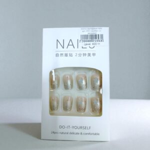 Ногти накладные Nails арт.r853 серебро со звездами
