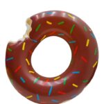 Балон надувной Пончик 70см арт.tr933 бежево-коричневый