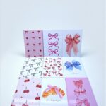 Блокнот Qazaq Бренд Бантики/Бабочки/Фрукты в твердом переплете арт.6404 ассорти