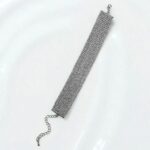 Браслет стразы 10рядов арт.tr1813 серебро