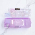 Пенал твердый+точилка две девочки арт.b-519-3 фиолетовый