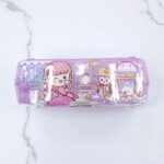 Пенал твердый+точилка две девочки арт.b-519-3 фиолетовый