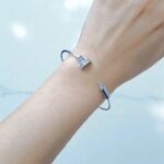 Браслет Гвоздь со стразами арт.tr2144 серебро