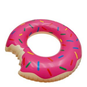 Балон надувной Пончик 80см арт.tr935 бежево-розовый