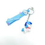 Брелок Единорог 4см арт.B18 голубой