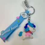 Брелок Единорог 4см арт.B18 голубой