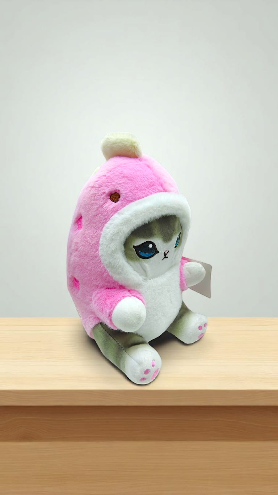 Мягкая игрушка Котик в капюшоне динозавра арт.0779-6 розовый Мягкая игрушка Котик в капюшоне динозавра арт.0779-6 розовый