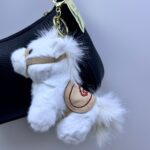 Брелок мягкий Лошадка с седлом арт.tr2764 белый