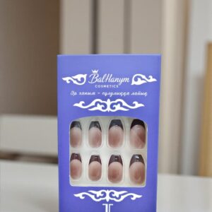 Ногти накладные Balhanym арт.tr2773 коричневый френч