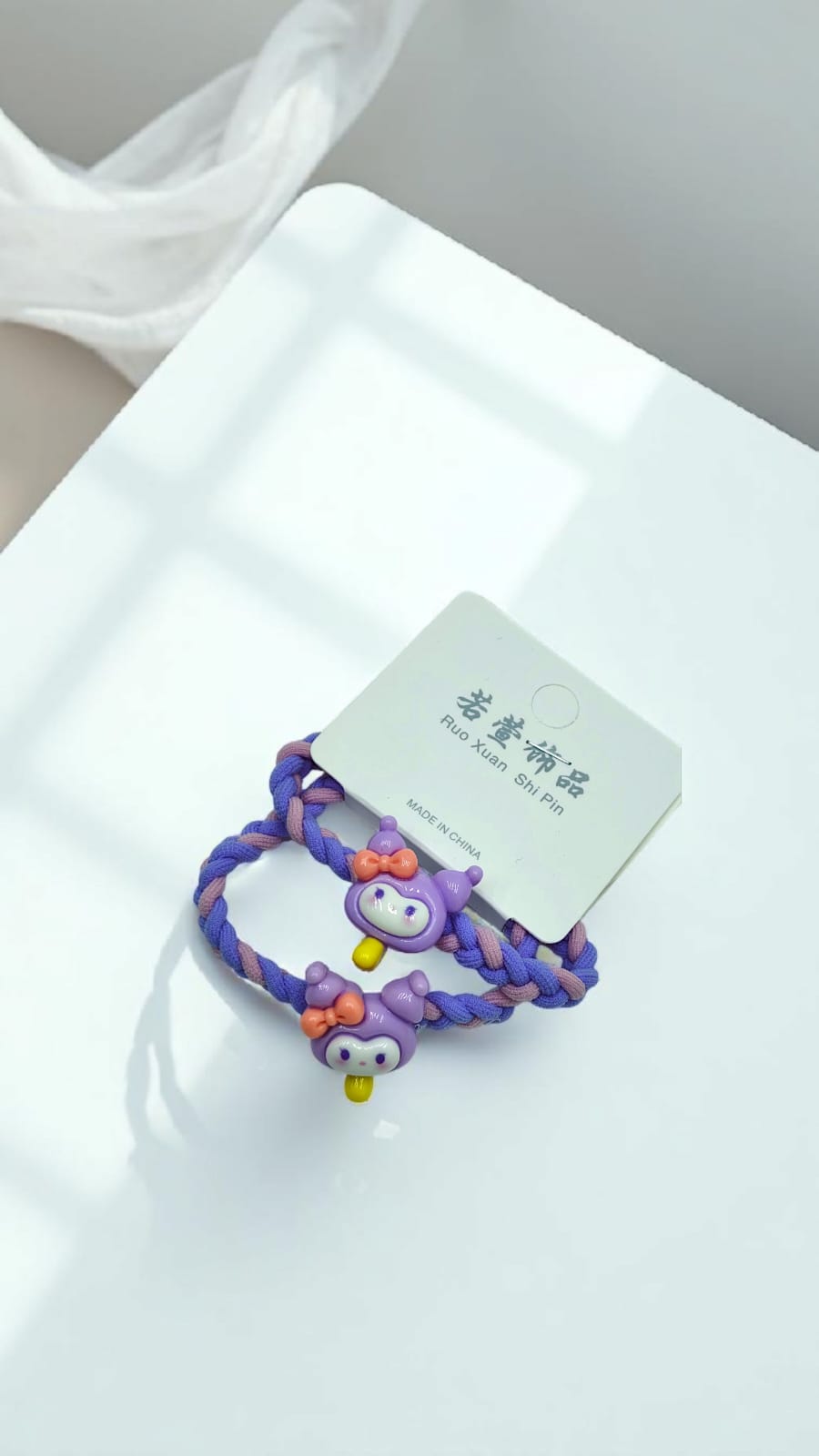 Резинки Куроми уп 2шт арт.3279-27 сиренево-розовые Резинки Куроми уп 2шт арт.3279-27 сиренево-розовые