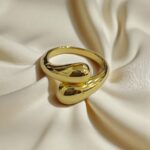 Кольцо титан Bottega золото арт.tr1400