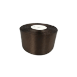 Лента атлас 5см бобина 20ярдов арт.tr893 черно-коричневая