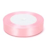 Лента атлас 2см бобина 20ярдов арт.tr718 светло-розовая