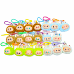 Брелок мягкий голова Лабубу музыкальная 9см арт.tr1311 ассорти