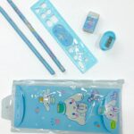 Набор канцелярский 6в1 в пенале Sanrio/Лабубу/Стич арт.3369 ассорти