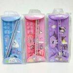 Набор канцелярский 6в1 в пенале Sanrio/Лабубу/Стич арт.3369 ассорти