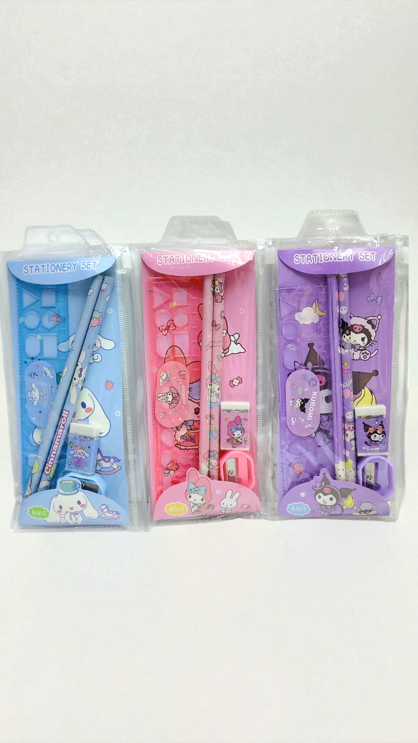 Набор канцелярский 6в1 в пенале Sanrio/Лабубу/Стич арт.3369 ассорти Набор канцелярский 6в1 в пенале Sanrio/Лабубу/Стич арт.3369 ассорти