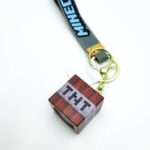 Брелок Майнкрафт кубик 3*3см арт.tr808 красный