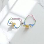 Браслеты парные с магнитом Утенок арт.tr2159 разноцветные