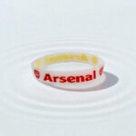 Браслет силиконовый Arsenal арт.tr1891 красный с желтым