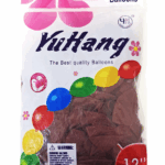Шары упаковка 100шт однотонные YuHang 12д арт.tr1076 темно-коричневые