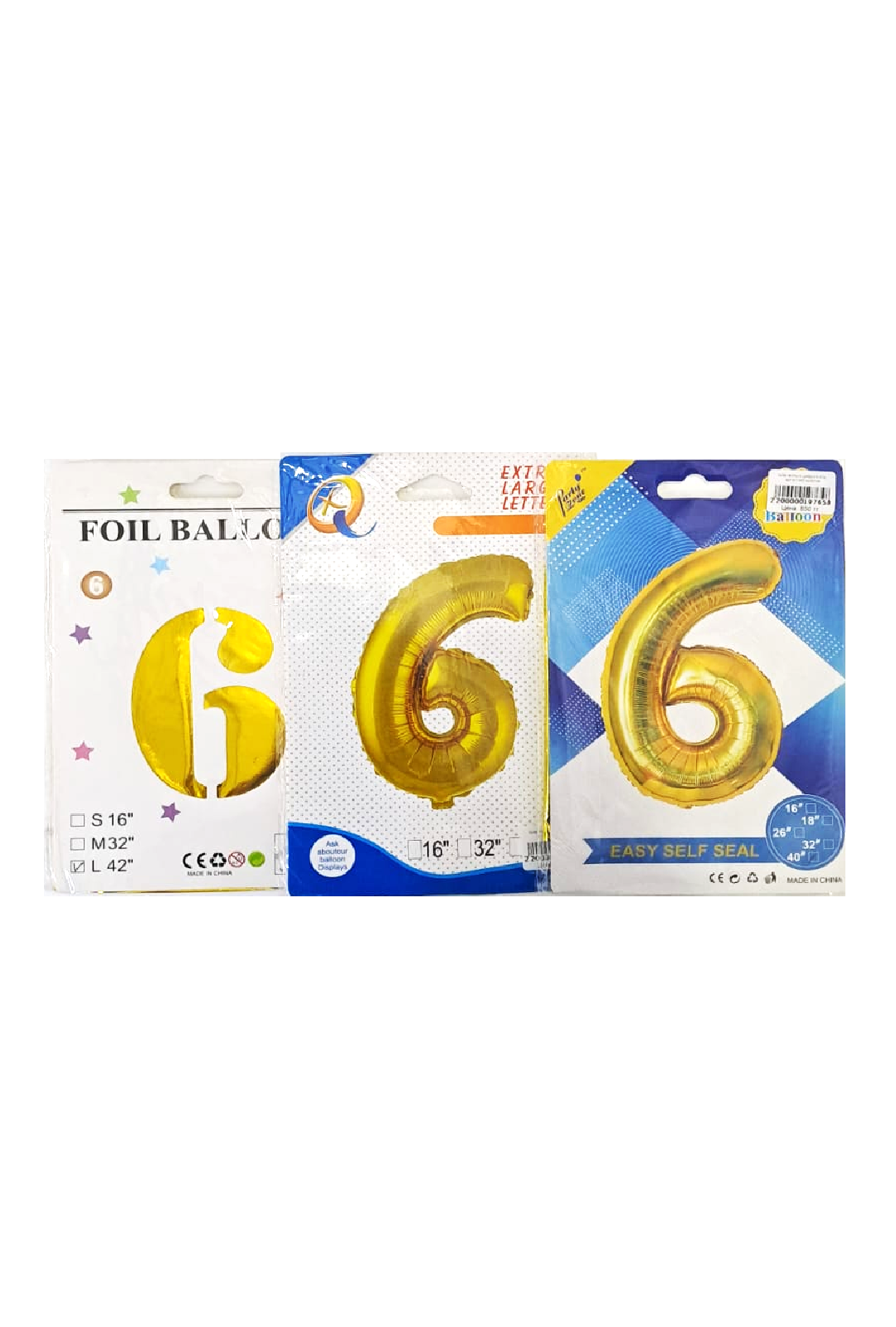 Шар фольга цифра 6 40д арт.tr1349 золотая Шар фольга цифра 6 40д арт.tr1349 золотая