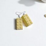 Серьги Лего арт.tr2180 кремово-желтые