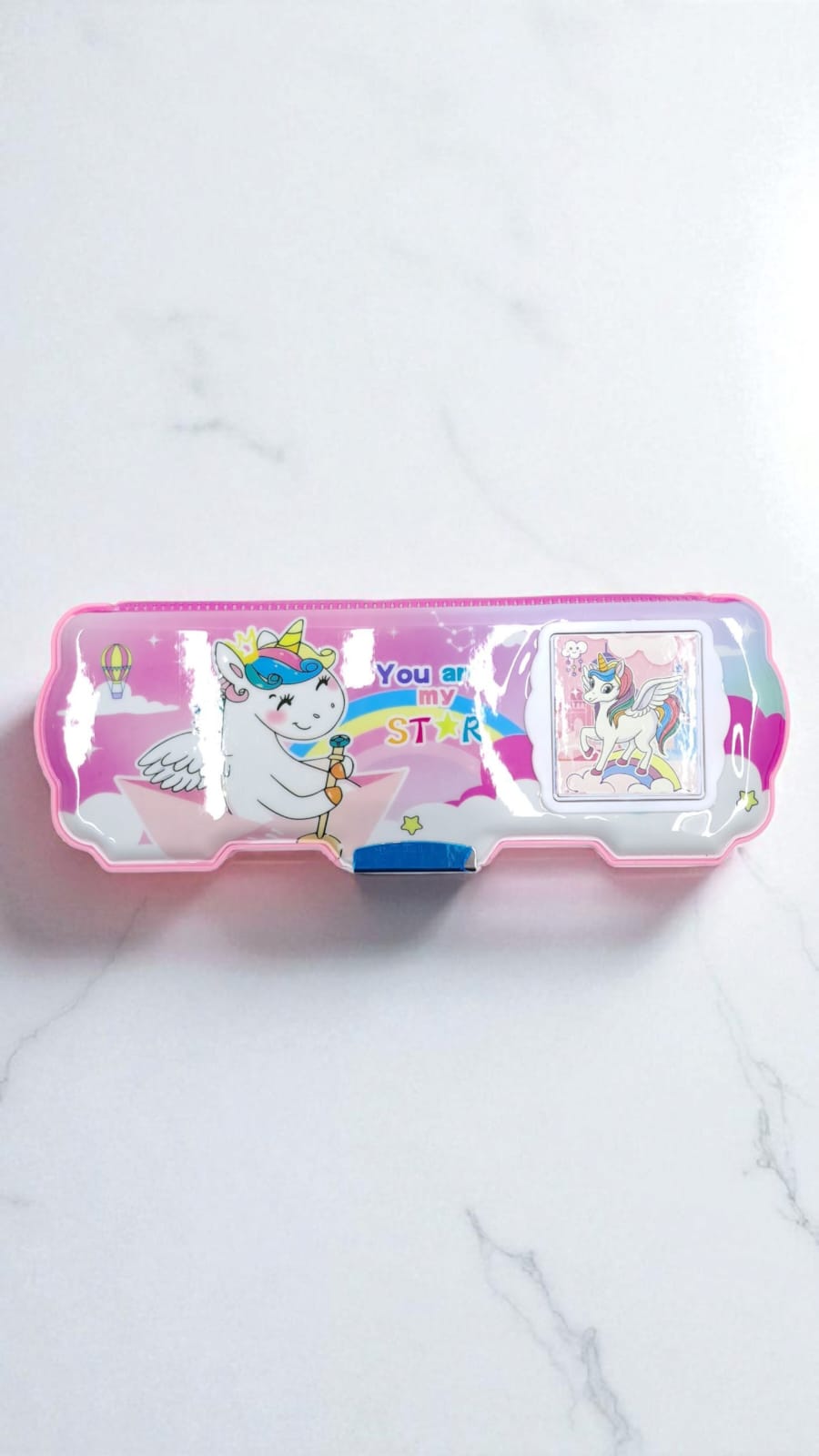 Пенал твердый+калькулятор Единорожка You are my star арт.jh-330-1 розовый Пенал твердый+калькулятор Единорожка You are my star арт.jh-330-1 розовый