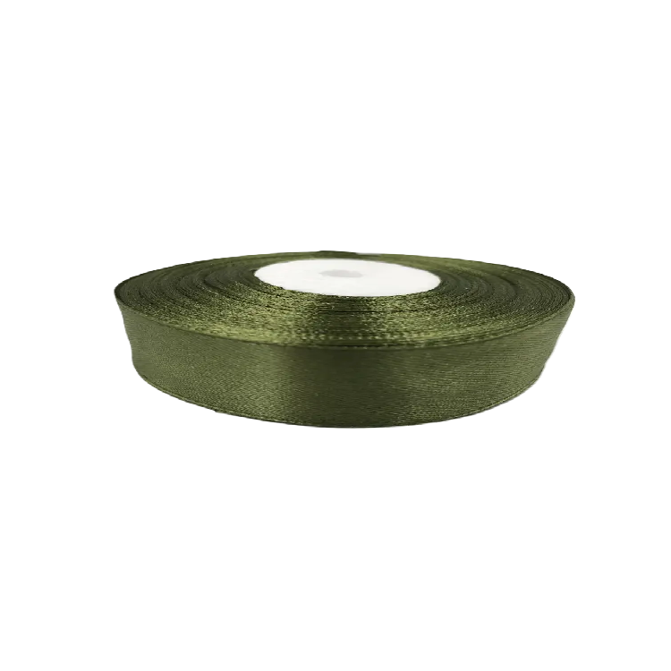 Лента атлас 2см бобина 20ярдов арт.tr733 цвет хвои Лента атлас 2см бобина 20ярдов арт.tr733 цвет хвои