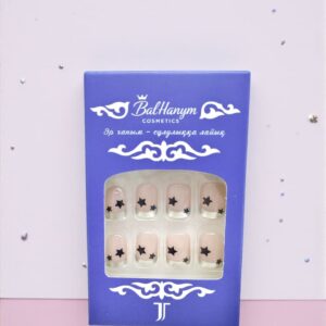 Ногти накладные Balhanym арт.tr2781 френч звезды