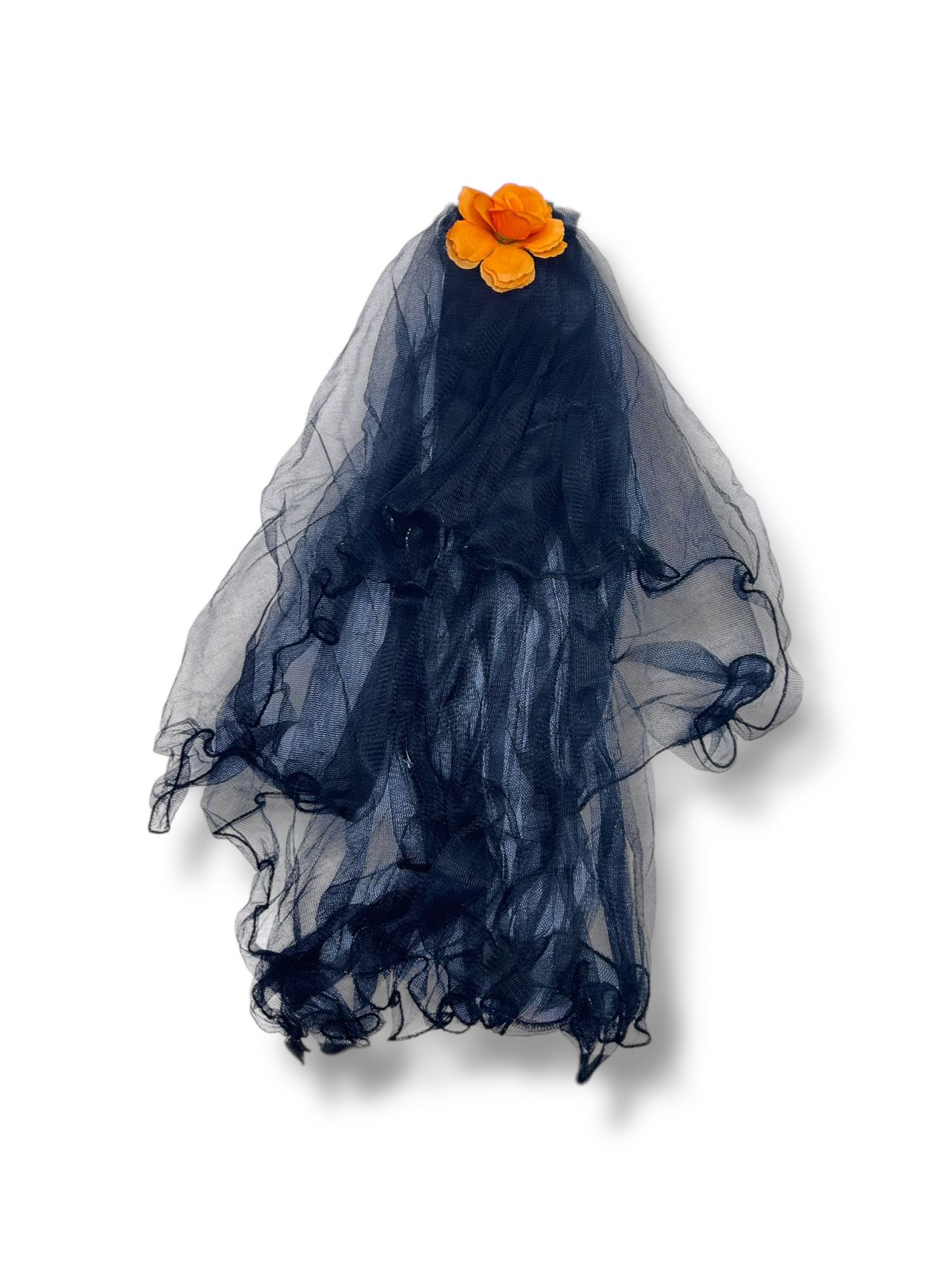 Фата на заколке с цветком арт.tr3062 черная Фата на заколке с цветком арт.tr3062 черная