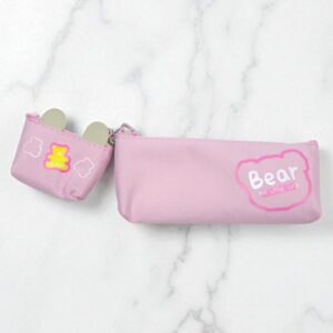 Пенал+кошелечек с мишками Bear this little cutie арт.124 розовый