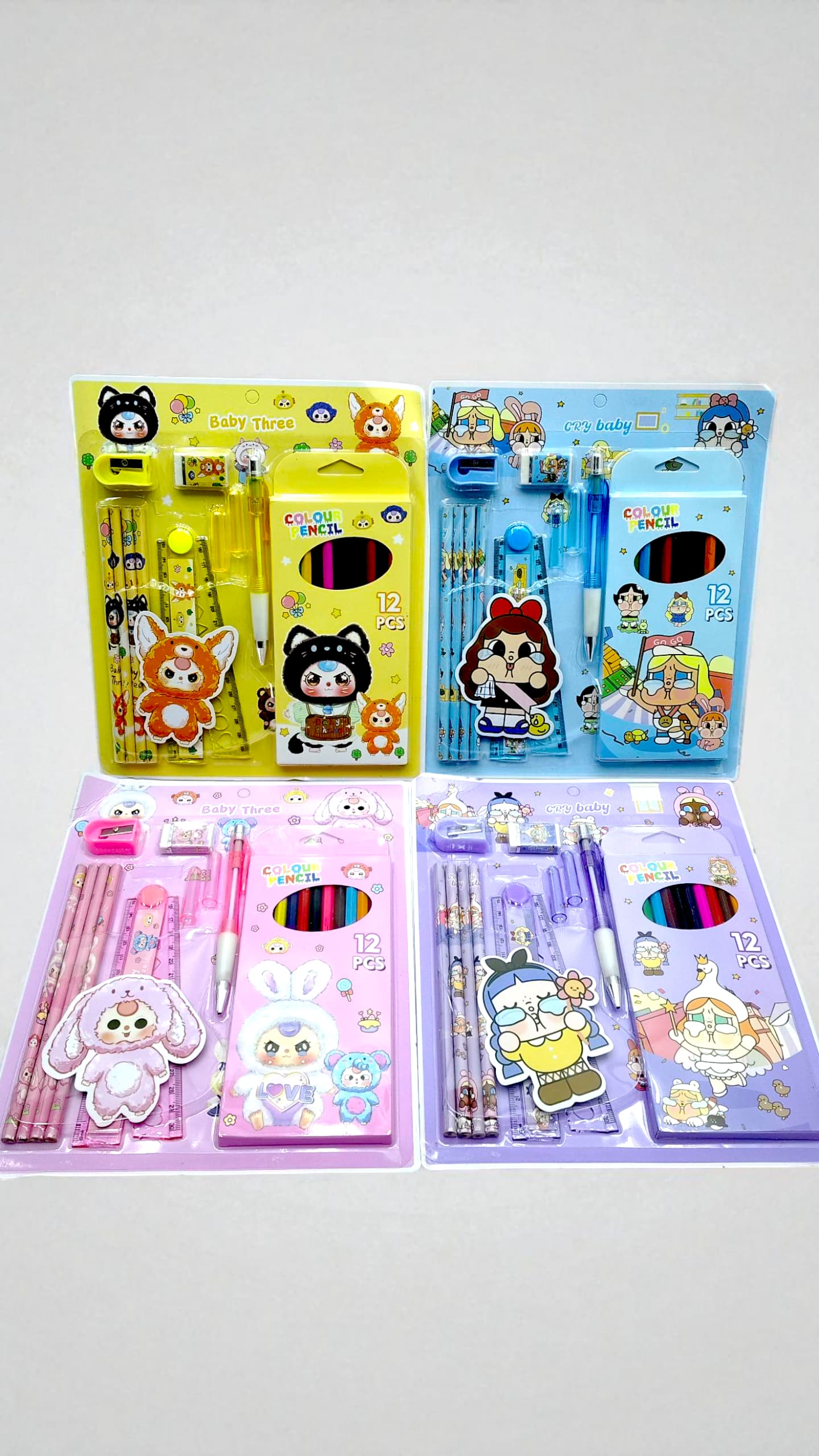 Набор канцелярский Cry Baby/Baby Three 9в1 арт.2025 Набор канцелярский Cry Baby/Baby Three 9в1 арт.2025