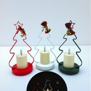 Свеча электронная Елка 22см арт.sk-8