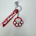 Брелок Лапка светящаяся 4см арт.666-34 красный