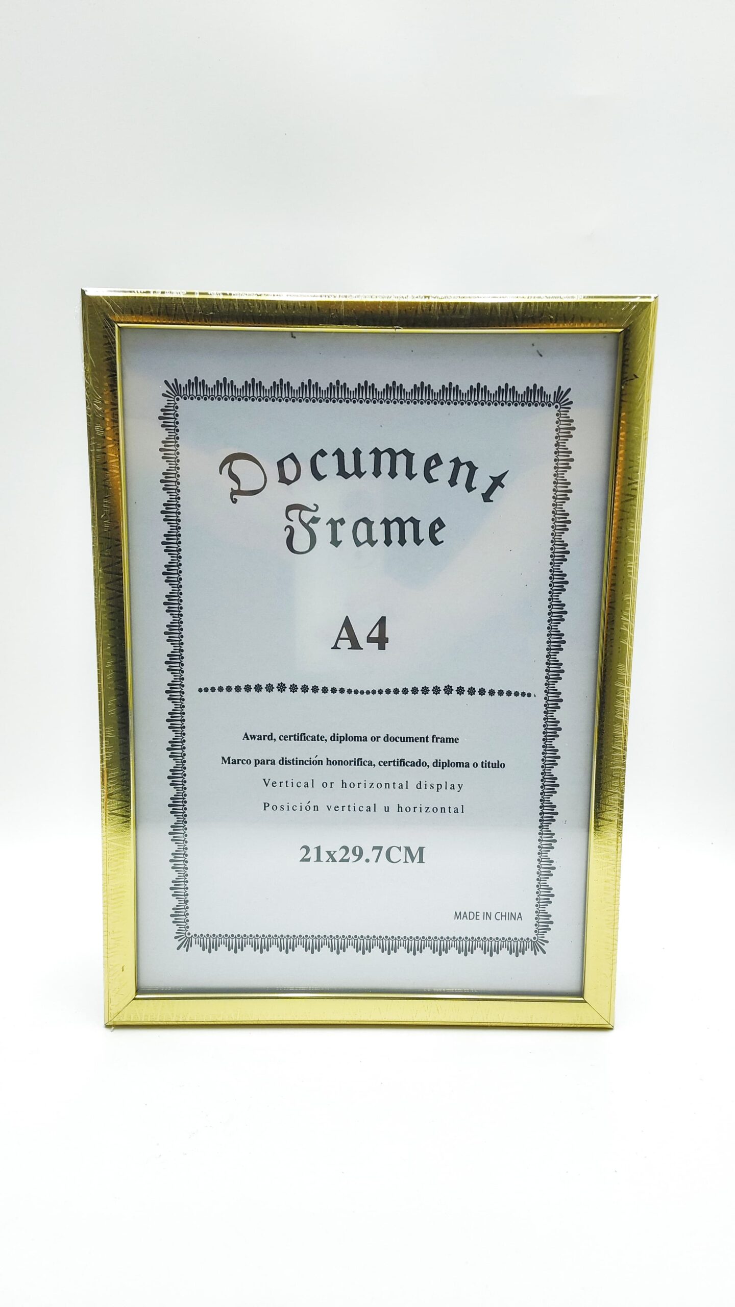 Рамка А4 арт.y-35 золото Рамка А4 арт.y-35 золото