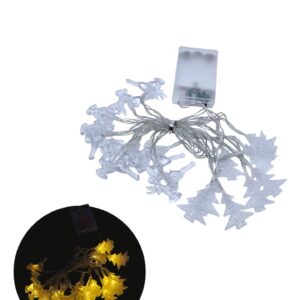 Гирлянда новогодняя елки/олени 3м теплый свет