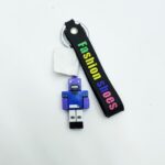 Брелок Майнкрафт 5см арт.B24m Крипер сине-фиолетовый