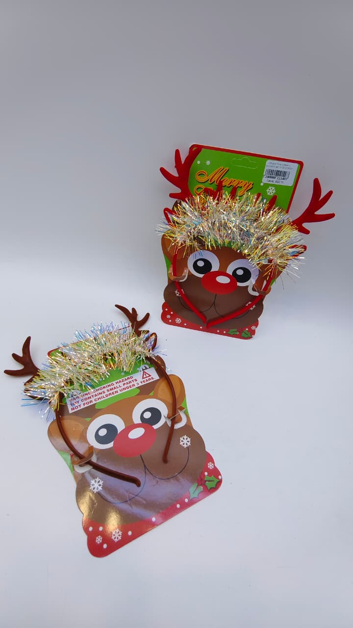 Ободок Рога Оленя с мишурой арт.6120-8 600тг Ободок Рога Оленя с мишурой арт.6120-8 600тг