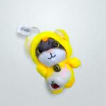 Брелок Котик в капюшоне арт.tr2613 желтый