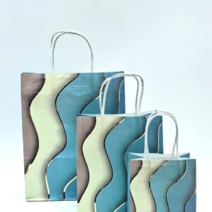 Пакет подарочный Мрамор цветной 18*23*10cм арт.yxlp-m-839b