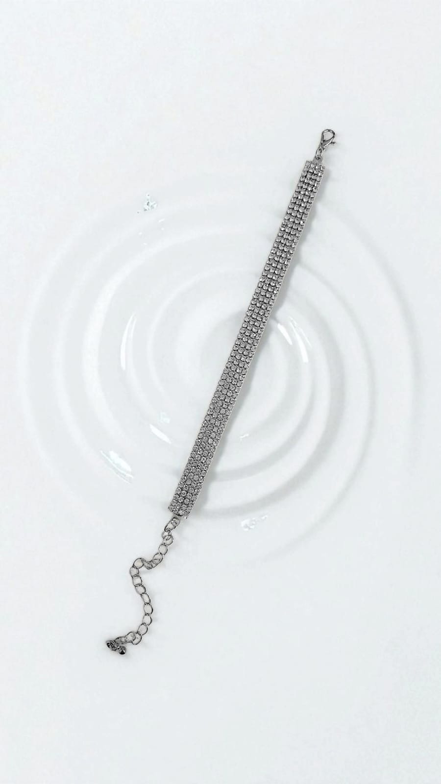 Браслет стразы 4ряда арт.tr1814 серебро Браслет стразы 4ряда арт.tr1814 серебро