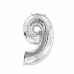 Шар фольга цифра 9 32д арт.tr1280 серебро