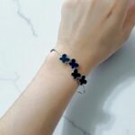 Браслет черные бабочки арт.tr2141 серебро