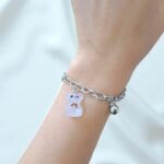 Браслет цепь с Мишкой арт.tr2163 серебро