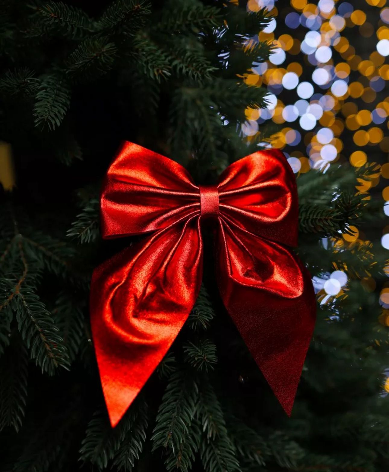 Бант новогодний глянцевый красный арт.6224-9 Бант новогодний глянцевый красный арт.6224-9