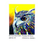 Алмазная мозайка 40*50см арт.gle73451 Сова