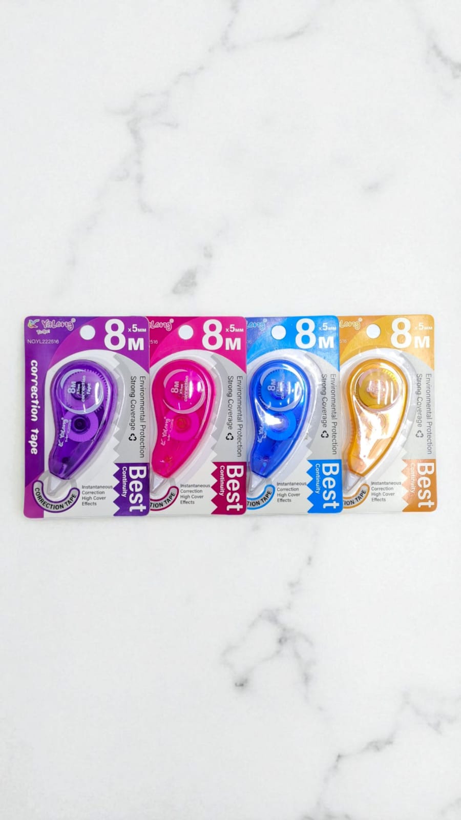 Корректор Yalong 8м*5мм арт.yl222516 ассорти Корректор Yalong 8м*5мм арт.yl222516 ассорти