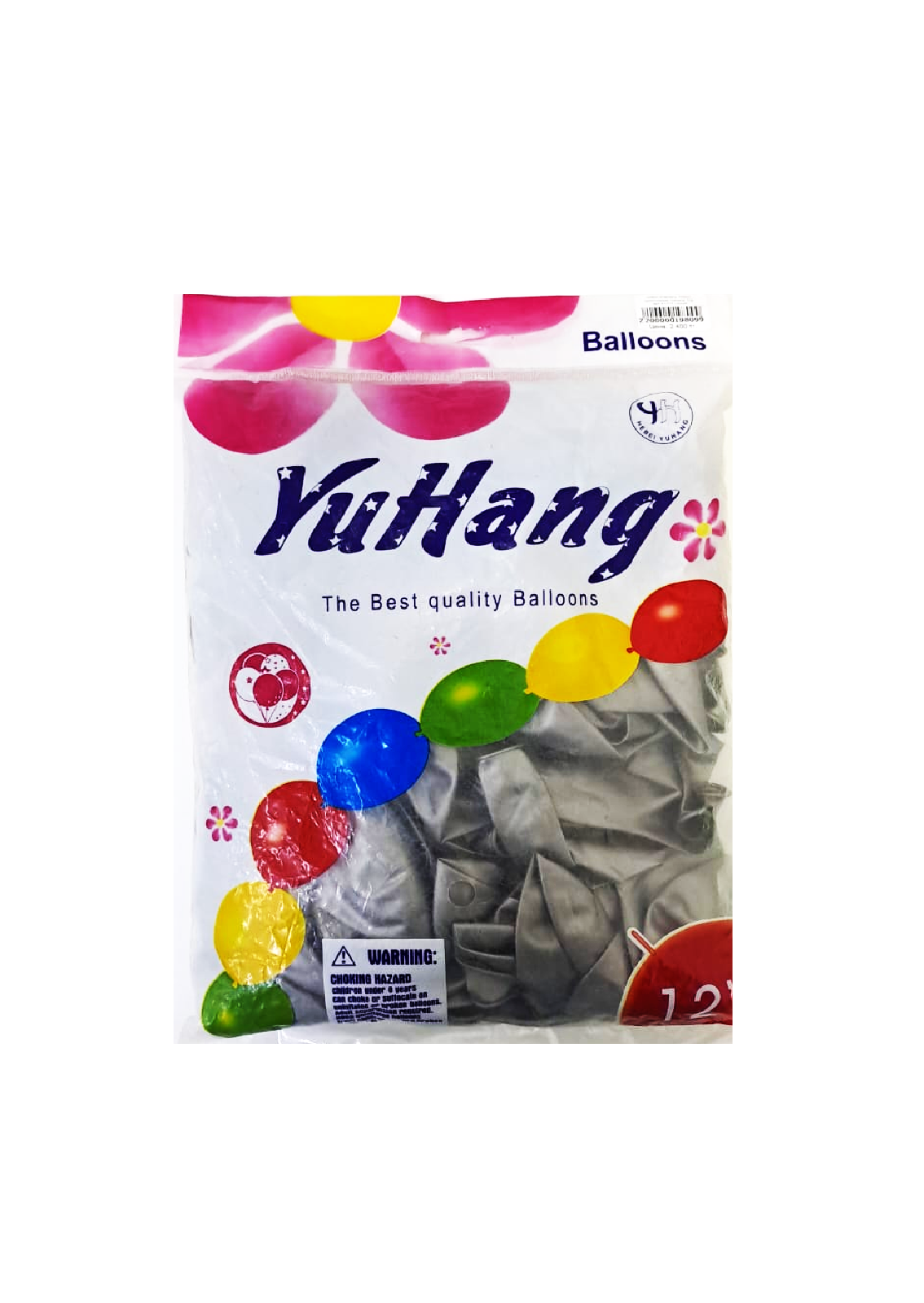 Шары упаковка 100шт однотонные YuHang 12д арт.tr1377 серые Шары упаковка 100шт однотонные YuHang 12д арт.tr1377 серые