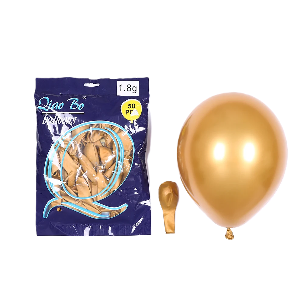Шары упаковка 50шт Хром однотонные Qiao Bo Balloons 12д арт.tr1380 охра Шары упаковка 50шт Хром однотонные Qiao Bo Balloons 12д арт.tr1380 охра